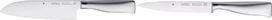 „WMF Grand Gourmet“ „Santoku“ peilis, 32 cm, pagamintas Vokietijoje, ašmenys 18 cm, ir „Grand Gourmet“ lankstus filė peilis, 28,5 cm, pagamintas Vokietijoje, kaltinis peilis, „Performance Cut“ technologija, ašmenys 16 cm