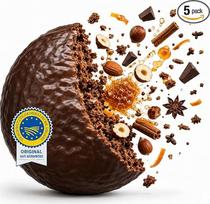 „Woitinek Original“ Niurnbergo „Elisen“ meduolių šokoladas, 5 vnt. tamsioje pakuotėje, po 80 g (400 g), ne mažiau kaip 35 % lazdyno riešutų ir migdolų, SGN, iškeptas Niurnberge