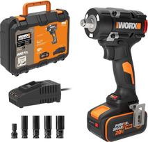 „WORX WX273“ akumuliatorinis smūginis veržliaraktis, 20 V, be šepetėlių, „PowerShare“