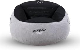 „Woxter Stinger Gaming Bean Bag“ – ergonomiškas sėdmušis su užpildu – dėmėms atsparus ir kvėpuojantis audinys – pilkos ir juodos spalvos