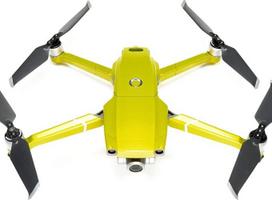 „WRAPGRADE“ pagrindinis įrenginio apvalkalas, suderinamas su „DJI Mavic 2“ (citrinų geltonumo spalvos)