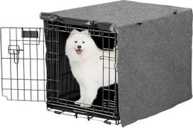„X-ZONE PET“ dviejų durų šunų narvo uždangalas – poliesterinis šunų narvo uždangalas (tinka 24", 30", 36", 36" ir 16,5" vieliniams narvams)