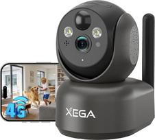 „Xega“ 4G LTE stebėjimo kamera su SIM kortele, baterijinė kamera, skirta naudoti patalpose