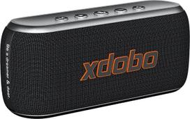„XDOBO X8 IV“ „Bluetooth“ garsiakalbis – 60 W nešiojamas belaidis garsiakalbis su giliais baisais, stereofoniniu garsu, „USB-C“ greituoju įkrovimu, 3–12 valandų grojimo trukme, skirtas vakarėliams lauke, juodos spalvos