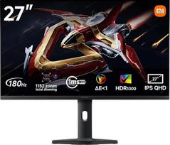 „XIAOMI G Pro 27Qi 2026“ 27 colių 2K „Mini LED“ žaidimų monitorius, 180 Hz, 1 ms GTG, „FreeSync“, 1152 apšvietimo reguliavimo zonos, 2000 nitų, HDR1000, „Fast IPS“, 100 % sRGB, 95 % DCI-P3, 97 % „Adobe RGB“ (2560 x 1440 / HDMI 2.0 / DP 1.4 | 1 ms GTG, „Fr