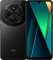 „Xiaomi Poco C75“ išmanusis telefonas, 6GB + 128GB, 6,88 colių 120 Hz HD+ ekranas, „MediaTek Helio G81“ procesorius, trys kameros (50 MP + 2 MP), 5160 mAh baterija, juodos spalvos