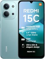 „XIAOMI Redmi 15C“, išmanusis telefonas, 4+256GB, 17,5 cm (6,9 colio) 120 Hz ekranas, 7,99 mm storio korpusas, „MediaTek Helio G81-Ultra“ aštuonių branduolių procesorius, 50 MP AI dviguba kamera, 6000 mAh baterija, mėtų žalia spalva, įkroviklis neįtraukt