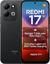„XIAOMI REDMI 17 5G“, išmanusis telefonas, 4 + 128GB, juodos spalvos, 7500 mAh baterija, 45 W