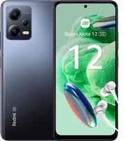 „Xiaomi Redmi Note 12 5G“ išmanusis telefonas su ausinėmis, 4 + 128GB, mobilusis telefonas be sutarties, 6,67 colių FHD+ AMOLED „DotDisplay“ ekranas, 5 000 mAh baterija, 48 MP kamera, 33 W greitasis įkrovimas, dvi SIM kortelės, onikso pilka spalva