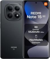 „XIAOMI REDMI Note 15 5G“ išmanusis telefonas, 6+128GB, 6000 mAh, 108 MP kamera, juodos spalvos