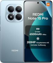„XIAOMI REDMI Note 15 Pro“ išmanusis telefonas, 8+256GB, 6500 mAh, 200 MP, „Glacier Blue“ spalvos