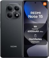 „XIAOMI Redmi Note 15“ 8+128GB, atrakinamas, 6000 mAh, 108 MP kamera, atsparus vandeniui, 6,77 colių FHD+ ekranas, juodos spalvos, 2 metų garantija