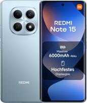 „XIAOMI REDMI Note 15“ išmanusis telefonas, 8+256GB, 6000 mAh, 108 MP kamera, „Glacier Blue“ spalva