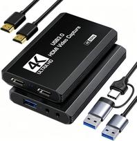 „XIIXMASK“ USB 3.0 HDMI vaizdo įrašymo plokštė, 4K 60 kadrų per sekundę vaizdo įrašymas su „Pass-Through“ funkcija