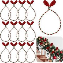 „XIMISHOP“ 12 vnt. įvairiaspalvių Kalėdinių vainikų kaklaraiščių