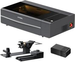 „xTool P2S“ 55 W CO₂ lazerio graviravimo staklės, „RA3“ priedas, skirtas „P2“ ir „P2S“ modeliams, bei saugos rinkinys, skirtas „S1“ ir „M1 Ultra“ modeliams