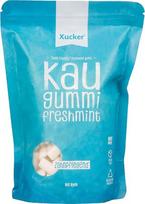 „Xucker“ kramtomosios gumos be cukraus, skirtos dantų priežiūrai – kramtomoji guma su ksilitoliu, be cukraus, su šviežios mėtų skonio priedu | Veganiškos kramtomosios gumos su ksilitoliu | Skirtos dantų priežiūrai ir blogo kvapo pašalinimui | 600 g pakuot