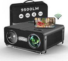 „YABER“ „Wi-Fi“ ir „Bluetooth“ projektorius, 1080p „Full HD“ projektorius
