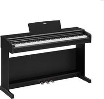 „YAMAHA YDP-146“ skaitmeniniai pianinai – 88 svorio GHS klavišai, „CFX“ koncertinio fortepijono garsas, 8 W galios stereogarsiakalbiai, „Bluetooth“, 3 pedaliai, idealiai tinka namams ir pradedantiesiems – juodos spalvos