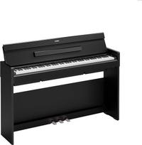 „YAMAHA YDP-S36“ skaitmeninis pianinas – 88 svorio GHS klavišai, „CFX“ koncertinio fortepijono garsas, plonas dizainas, „Bluetooth“, 3 pedaliai, idealiai tinka namams ir pradedantiesiems – juodos spalvos