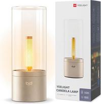 „YEELIGHT“ belaidė stalo lempa, LED naktinė lempa, reguliuojamas šviesos stiprumas (1800 K), įkraunama stalo lempa su „žvakės šviesos“ mirgėjimo efektu, nešiojama USB-C baterinė lempa, skirta miegamajam, svetainei, valgomojo stalui, dekoravimui
