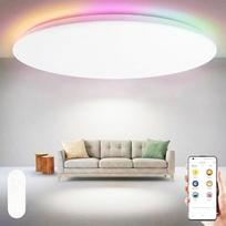 „Yeelight“ išmanusis lubinis šviestuvas su RGBCW apšvietimu, 60 cm, 50 W, reguliuojamo ryškumo LED lubinis šviestuvas su „Flash“ tvirtinimu, 4500 LM, 16 mln. spalvų, kurias galima pasirinkti savarankiškai, 2700 K–6500 K, suderinamas su „Alexa“ ir „Google“
