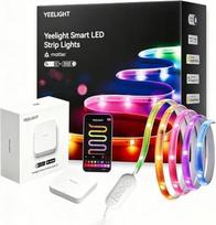 „Yeelight“ LED juosta (5 m) ir „E1 Smart Home Hub“, išmanioji RGB+IC LED juosta su valdymu per programėlę (reikalingas „E1 Hub“), „Matter“ valdiklis ir „Thread“ ribotojo pralaidumo maršrutizatorius, palaikantis iki 150 įrenginių