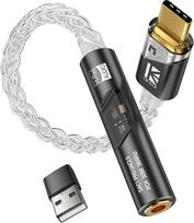 „Yinyoo Kbear DAC1 Pro“ ausinių stiprintuvas su USB-C ir 3,5 mm jungtimis – Hi-Fi DAC adapteris
