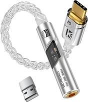„Yinyoo Kbear DAC1 Pro“ ausinių stiprintuvas su USB-C ir 3,5 mm jungtimis – Hi-Fi DAC adapteris