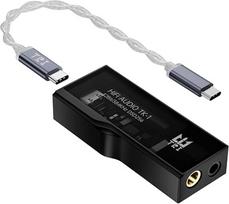 „Yinyoo TRI TK1“ nešiojamasis DAC ausinių stiprintuvas, du CS43131 lustai, 32 bitai/384 kHz, DSD256, „Dongle“ DAC, skirtas Hi-Fi garso sistemoms, su USB-C į USB-C adapterio kabeliu, pritaikytu 3,5 mm / 4,4 mm ausinių lizdui