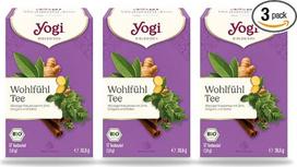 „Yogi Wohlfühl“ arbata, pikantiška žolelių arbata su cinamonu, raudonėliu ir šalaviju, natūraliai be kofeino, 3 x 17 ekologiškų žolelių arbatos maišelių, iš viso 51 maišelis
