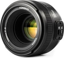 „Yongnuo YN EF 50 mm f/1,8 AF“ objektyvas YN50 su automatine diafragmos reguliavimo ir automatinio fokusavimo funkcijomis, skirtas „Nikon“ fotoaparatams „AF-S 50 mm 1,8G“, su „Wingoneer“ difuzoriumi