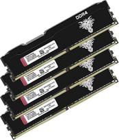 „Yongxinsheng“ DDR4 3200 MHz 64GB rinkinys (16GB x 4) stalinio kompiuterio RAM PC4-25600 UDIMM be ECC, be buferio, 1,35 V, 288 kontaktų, CL16, kompiuterio atminties atnaujinimo modulis, palaiko XMP 2.0 automatinį overclockingą