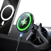 „YOSH“ „Mercedes“ mobiliojo telefono laikiklis, skirtas „Magsafe“ automobiliniam laikikliui su įkrovimo funkcija | 2.0 versijos patobulintas tvirtas trikampis kabliukas, skirtas „Mercedes“ A/B/C/V/GLC ir „Audi“ A1/A3/Q2 modeliams, su galingais N55 magneta