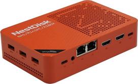 „youyeetoo Nest Disk“ NAS ir mini kompiuteris su „Intel N150“ procesoriumi, 4 lizdais NVMe iki 16 TB, 12GB DDR5 RAM, dviem 2,5GbE / „Wi-Fi 6“ jungtimis, 3 išėjimais 4K, iš anksto įdiegta „OMV“ sistema namams ir biurui (12GB + 64GB + 1 TB, oranžinė)