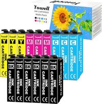 „Yowell“ suderinami 604XL spausdintuvo kasetės, skirtos „Epson 604XL“, juodos spalvos