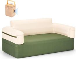 „Ytaoeo“ pripučiama sofa, kempingo oro sofa su elektriniu siurbliu (172 x 85 x 82 cm) | Pripučiama sofa su atlošu ir porankiais, atskirais viršutiniais ir apatiniais oro kameromis, skirta naudoti patalpose ir lauke, nešiojama (dvivietė)