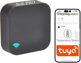 „Yueyang Universal“ „Wi-Fi“ infraraudonųjų spindulių nuotolinio valdymo pultas su temperatūros ir drėgmės jutikliu, suderinamas su „Alexa“ ir „Google Home“, skirtas televizoriui, oro kondicionieriui ir ventiliatoriui