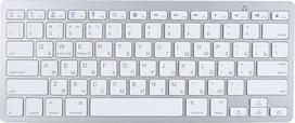 „Yunir Silent Keyboard Slim“ „Bluetooth“ klaviatūra, skirta „Android“, „Smart TV“, „OS X“ ir „Bluetooth“ palaikantiems įrenginiams (rusų kalba)