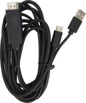 „Yunseity“ USB Type-C į HDMI kabelis, 1,8 m ilgio MHL į HDMI adapteris, 4K ir 1080p HD TV ekrano atvaizdavimo kabelis, skirtas prijungti išmaniuosius telefonus prie televizoriaus, projektoriaus ar monitoriaus, tinka „MacBook“, „Galaxy“ ir „Dell“ įrenginia