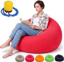 „Yuragim“ pripučiama sofa ir kėdė, 105 x 60 cm, pripučiama sėdimoji pūslė su oro siurbliu, plaunama pripučiama sofa-pūslė, nešiojama, sulankstoma kempingo sofa-pūslė, skirta namams, sodui, paplūdimiui, kelionėms ir lauke