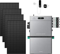 „Zendure SolarFlow 2400 Pro“ + 1 „D0 Meter“ + 1 „AB3000L“ akumuliatorius + 4 vnt. 515 W saulės kolektorių | Balkono elektrinė su 2,4 kWh talpos akumuliatoriumi, „Plug & Play“, 4 MPPT, 2400 W dvikryptė kintamoji srovė, 4800 W fotovoltinės įvesties, išplėst