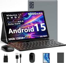 „ZENTALITY“ „Android 15“ planšetinis kompiuteris, 10 colių HD IPS ekranas, „Gemini AI“ sistema, 30GB RAM + 128GB ROM (TF iki 2 TB), „Widevine L1“, „Face ID“, 9000 mAh baterija, aštuonių branduolių procesorius (2,0 GHz), 5G, „Wi-Fi“/„BT5“, dvi kameros, e