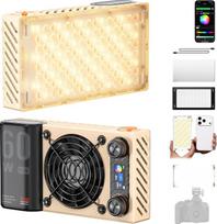„ZHIYUN FIVERAY M60 Ultra“ [Oficialus] 60 W RGB vaizdo apšvietimas su „Cold Shoe“ jungtimi, magnetiniu tvirtinimu, valdymu per programėlę ir „Men’s Slave“ funkcija, fotoaparato apšvietimas, skirtas DSLR fotoaparatams / „TikTok Live“ / „YouTube“ / vlogams,