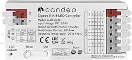 „ZigBee“ LED juostų valdiklis, suderinamas su „Home Assistant“, „Hubitat“, „Philips Hue“ ir kitais „ZigBee“ šakotuvais, „5-in-1“ sprendimas, skirtas RGBWW, RGBW, RGB, CCT ir vienos spalvos LED juostoms