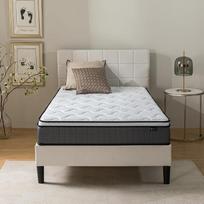 „Zinus“ kišeninių spyruoklių čiužinys su „Memory Foam“ užpildu, baltas, 90 x 190 cm