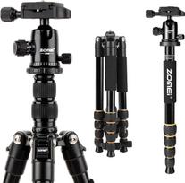 „ZOMEI Q666“ fotoaparato trikojis, 155 cm ilgio lengvas kelioninis aliuminio trikojis, 3-in-1 fotoaparato trikojis, makro trikojis ir monopodas su 360° panoramine rutuline galvute ir 1/4 colio greitojo tvirtinimo plokštele, skirtas DSLR fotoaparatams ir v