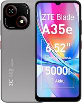 „ZTE Blade A35e“, „Android“ mobilusis telefonas, išmanusis telefonas be sutarties: 2GB + 64GB atminties, sidabriškai pilkos spalvos, 5000 mAh baterija ir 6,52 colio HD+ ekranas