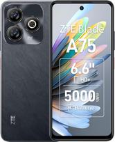 „ZTE Blade A75“ – išmanusis telefonas be sutarties su 4GB + 128GB atmintimi, 50 MP kamera, 6,6 colio HD+ ekranu su 90 Hz atnaujinimo dažniu, 5000 mAh baterija, SIM-blokavimo neturintis mobilusis telefonas, juodos spalvos