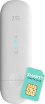 „ZTE Wingle MF79U“, „Wingle CAT4-4G“ – atrakinamas „Wi-Fi“ USB modemas, nebrangus kelioninis „Wi-Fi“ (150Mbps), išorinės antenos jungtys, nemokama „Smart SIM“ kortelė, baltos spalvos